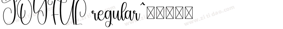 JOYFUL regular字体转换